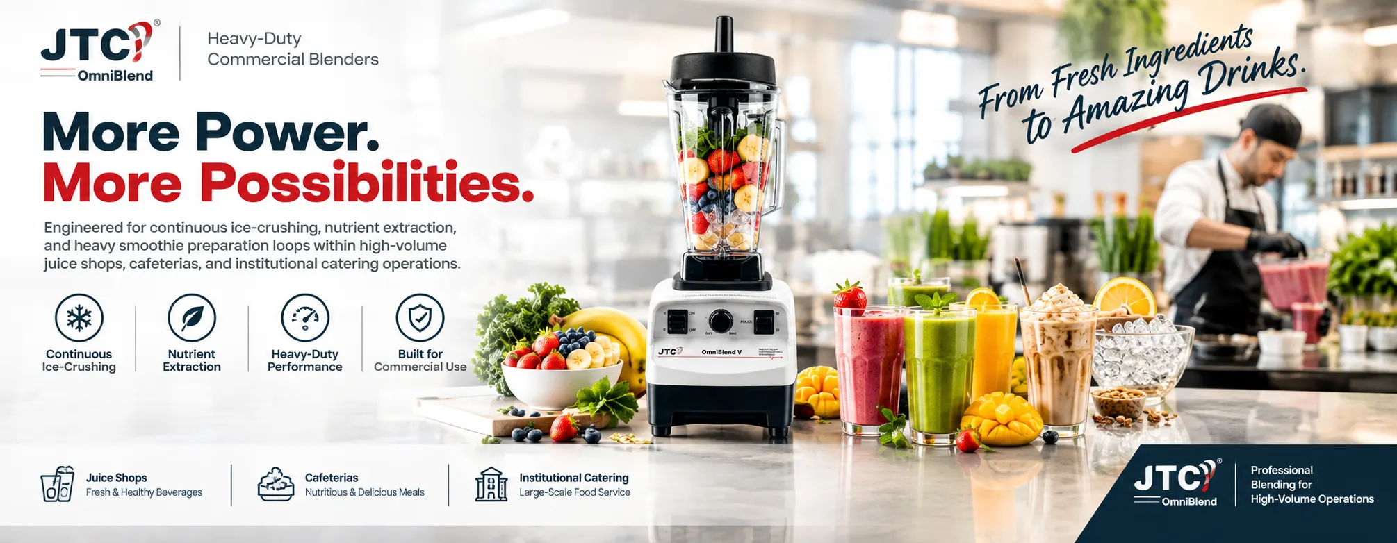 JTC Heavy-Duty Commercial Blenders