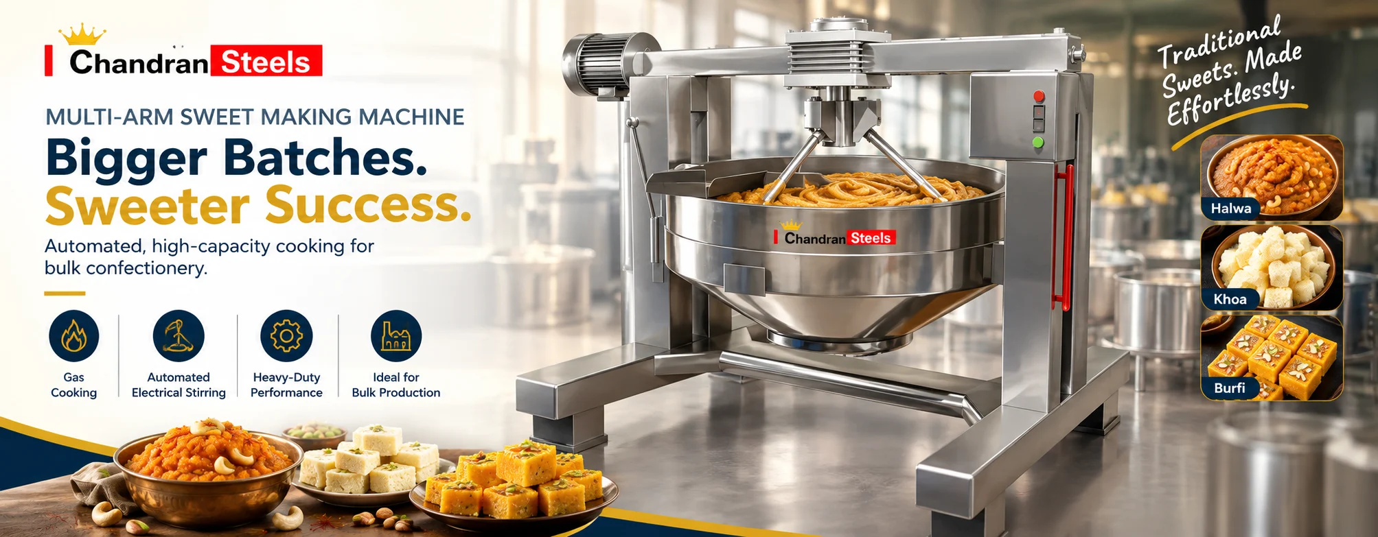 Multi-Arm Sweet Making Machine
