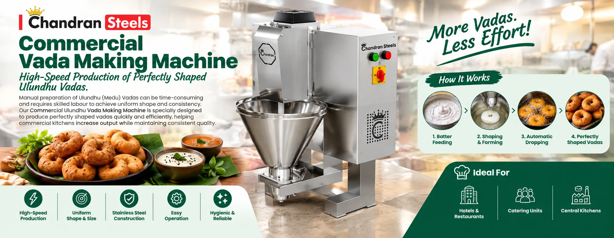 Vada Making Machine