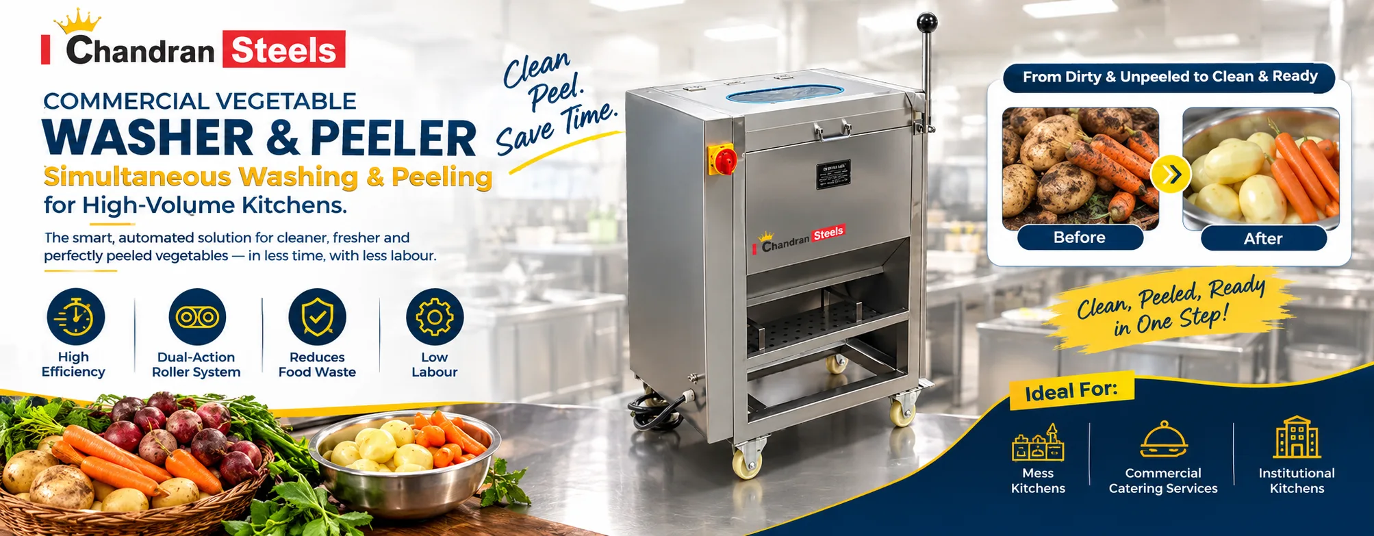 Veg Washer Peeler